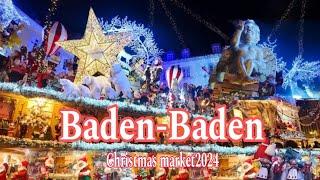 Baden-Baden, Germany -Most Beautiful Christmas markets 2024/4K Walking tour