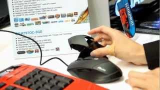 CeBIT 2012 - Gigabyte: Aivia gaming keyboard and mouse [ENG]