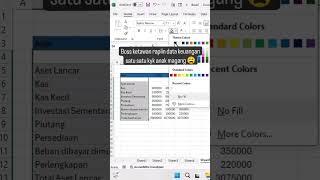 Rapihin data keuangan otomatis di EXCEL #excel #exceltips #exceltricks #tutorexcel #belajarexcel