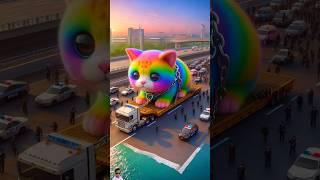  Evolution of Sigma : The truck is going to cat  MM MILKY  #cat #love #cute #shorts
