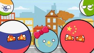 Russia & China Love Battle ( Countryballs Short Film)