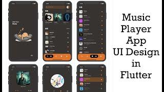 Music Player App UI Design using Flutter