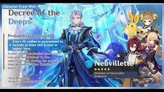 200 wishes for Neuvillette c2 and his weapon | Genshin