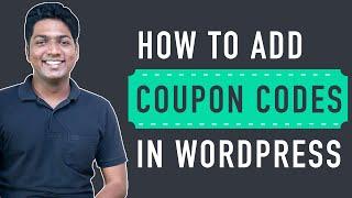 How to Add Coupon Codes in WordPress (woocommerce)