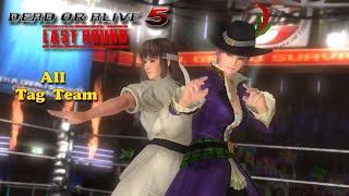 DEAD OR ALIVE 5: Last Round. All tag team intro and win poses