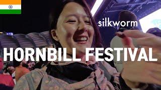 Korean Girl Tries Silkworm in Nagaland | Hornbill Festival 2024 - Day 1