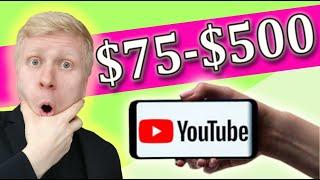 "EARN $75 - $500 TODAY By Watching YouTube Videos?" (Make Money Online)