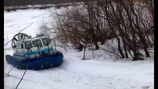 Тайфун на воздушной подушке. Техника для севера. Не страшен тонкий весенний лед!