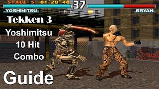 Tekken 3 - Yoshimitsu All 10 Hit Combo Guide 4K 60FPS