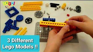 Mechanical Engineering Tutorial forKids! Building 3 different Shapes with Lego, Smart Play :)