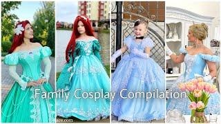 Family cosplay princess dresses compilation| by Yaffie Dreams Designer Aleks Ponomareva