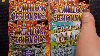 Scratch Seriously PA Lottery scratch offs  scratchcards  SCRATCH and WIN $1 Million Seriously