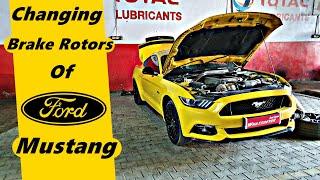 Changing Brake Rotors of Ford Mustang