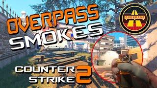 CS2 НОВЫЕ СМОКИ ОВЕРПАСС / CS2 OVERPASS SMOKES #cs2 #cs2clips #cs2gameplay #cs2guide  #santacruzcs