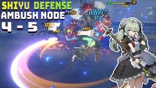 AMBUSH NODE 5 & 4 Shiyu Defense S RANK Corin Qingyi Rina & Mono Ice Team | Zenless Zone Zero 1.2