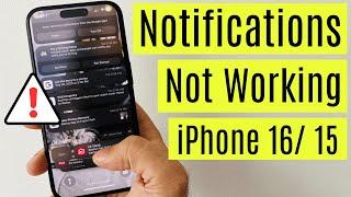 How to Fix iPhone Notifications Not Showing or Working after iOS 18.2 Update