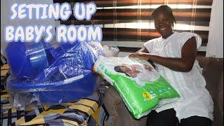 AFRICAN YOUNG MUM SETTING UP EXPECTANT BABY'S ROOM | HOW I ARRANGED MY BABY ROOM BEFORE DELIVERY...
