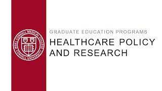 Healthcare Policy and Research Education Programs Webinar - August 25, 2015