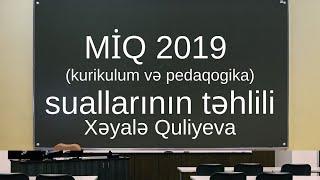 MİQ 2019 sualları