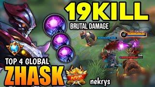 ZHASK BEST BUILD 2023 | TOP GLOBAL ZHASK GAMEPLAY | MOBILE LEGENDS