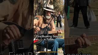 First Busking Session in Turkey - with looper #busking #music #looper #busker #blues #travel