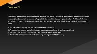 Automotive Technology & Repair ASE Advanced Engine Performance Specialist Certification Test L1 Free