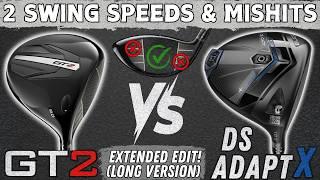 Cobra DS ADAPT X vs Titleist GT2 - (EXTENDED EDIT!) 90 & 105mph Swing Speed / Testing The Whole Face