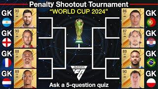 Penalty Shootout World Cup 2024! Experienced national team player becomes goalkeeper!【EA Sports FC】