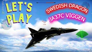 War Thunder - JA37C Viggen *7 Kills* "Swedish Dragon" Live Gameplay [1440p]