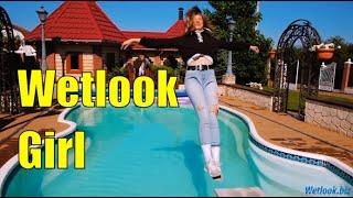 Wetlook Girl Fully clothes | Wet Look Girl In Jeans | Wetlook