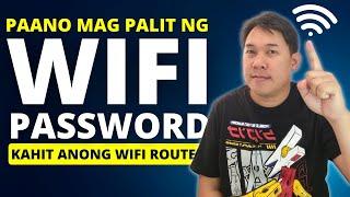 PAANO MAGPALIT NG PASSWORD SA WIFI