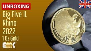 Coin of the Month Unboxing: Big Five II. Rhino 2022 1 Oz Gold