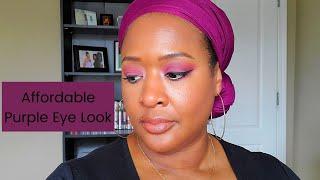 Affordable Makeup Pretty Purple Eye Look