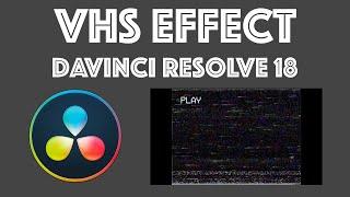 How to composite/create VHS effect in DaVinci Resolve 18