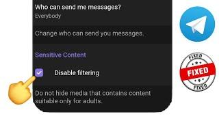 ENABLE Sensitive Content on Telegram (iOS & Android)