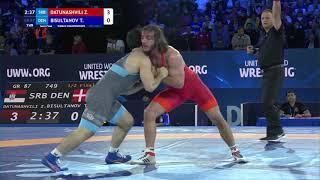 1/2 GR - 87 kg: Z. DATUNASHVILI (SRB) v. T. BISULTANOV (DEN)