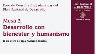 PND Mesa 2- Desarrollo con bienestar y humanismo