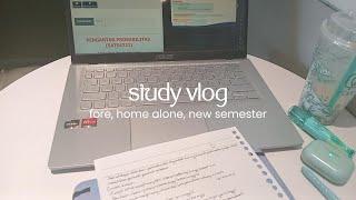 [eng/ina] study vlog | fore, home alone, new semester