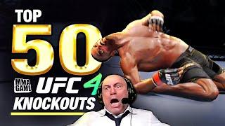 EA SPORTS UFC 4 - TOP 50 UFC 4 KNOCKOUTS - Community KO Video ep. 07 featuring Joe Rogan!