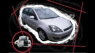 How to replace a starter motor ford fiesta mk5 V mk6 BE256 GEN 5 2002 2003 2004 2005 2006 2007 2008