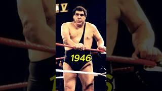 André the GIANT atraves de los años #andrethegiant #wwe #evolutionchallenge #thrutheyears