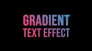 How to Create Gradient Text Animation using Only HTML & CSS