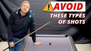 Shots to AVOID, especially when under pressure | 8ball pool tips