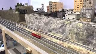 N scale layout tour NOLIX explanation for Mike Fifer