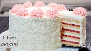 In 15 minutes GUESTS WILL EAT THE WHOLE CAKE ‼Very Delicious strawberry  cake! Simple recipe!