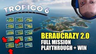 Tropico 6: Beraucrazy 2.0 (mission 13) full playthrough + win with gameplay