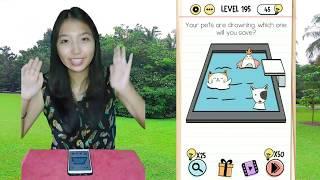 Brain Test Level 195 Your pets are drowning which one will you save