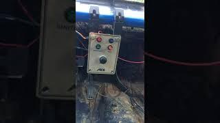 Test fire on the vintage afco switch panel