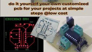 How to make pcb board, very simple and easy, at low cost in your home