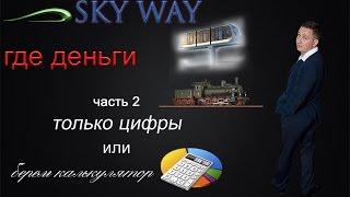 SKYWAY  разоблачение,  где деньги? часть 2 только цифры или берем калькулятор